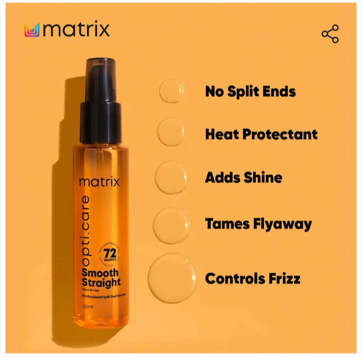 Matrix Opti.Care Professional Serum 96Hr Frizz Control with Shea Butter (100 ml)